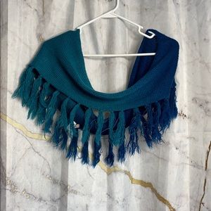 Blue ombré scarf